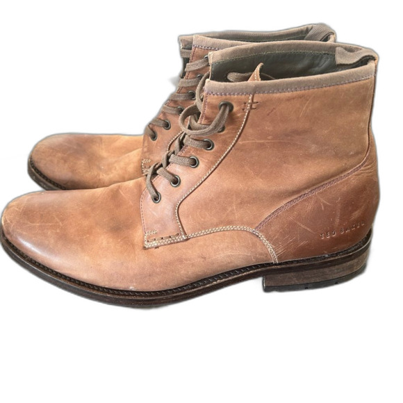 TED BAKER LONDON LEATHER BOOTS Men’s Size 11 Shoes Dress - Picture 1 of 5